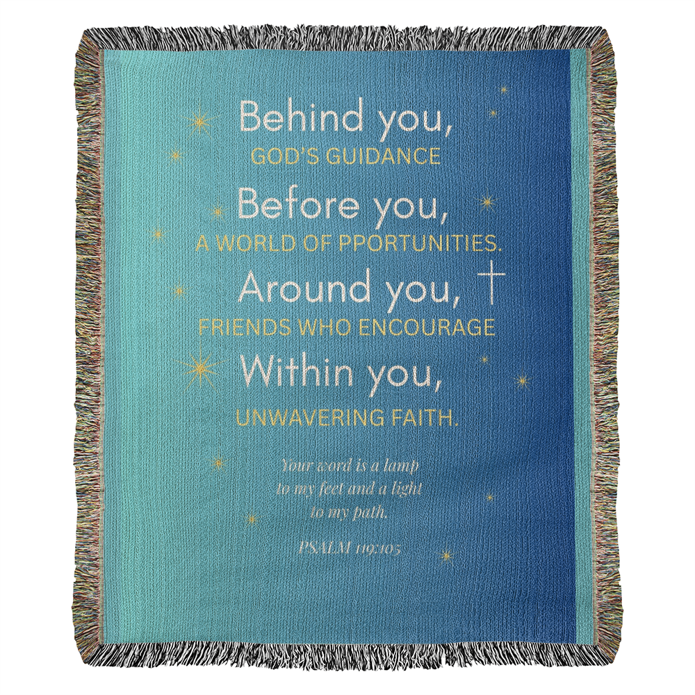 Guided by Faith Throw Blanket