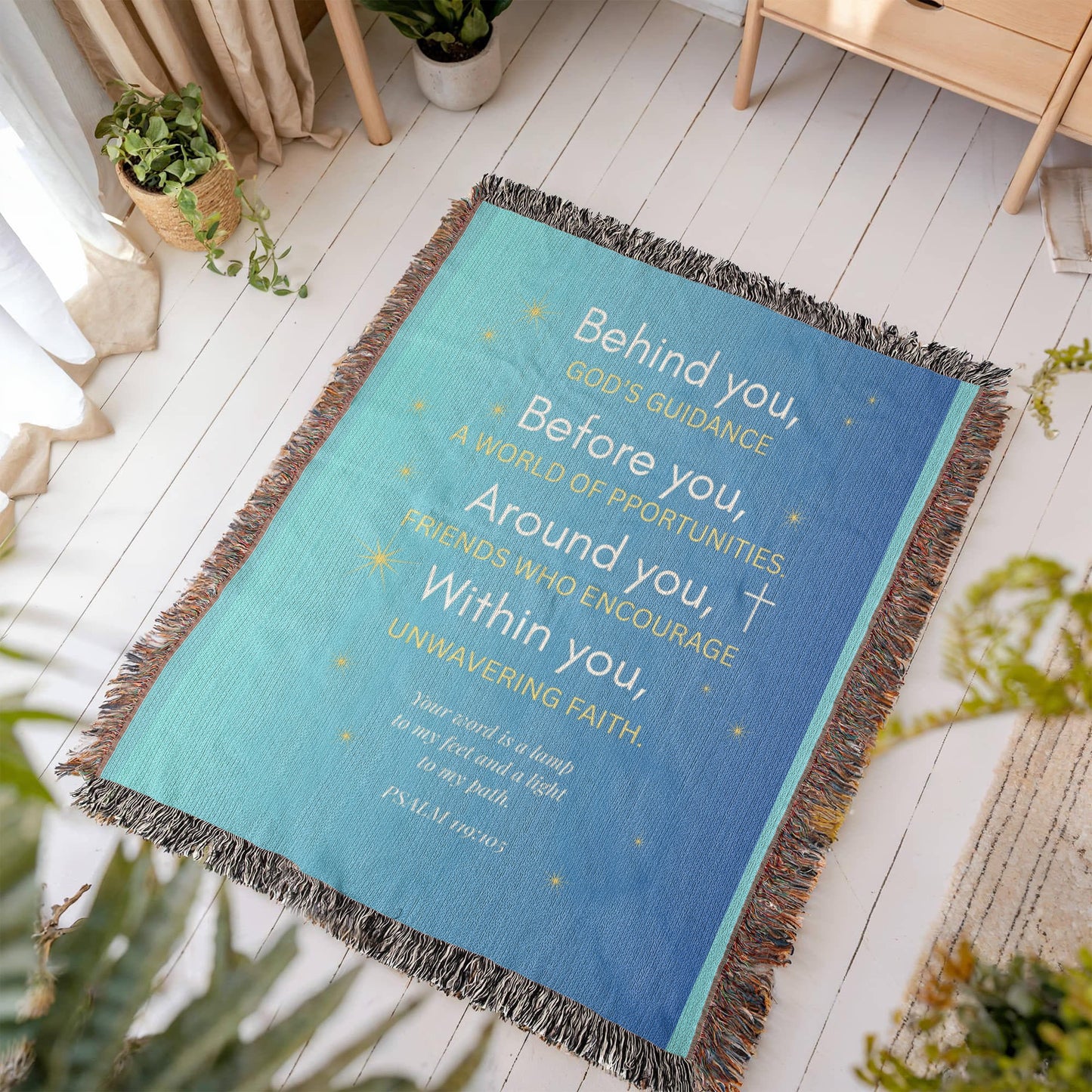 Guided by Faith Throw Blanket