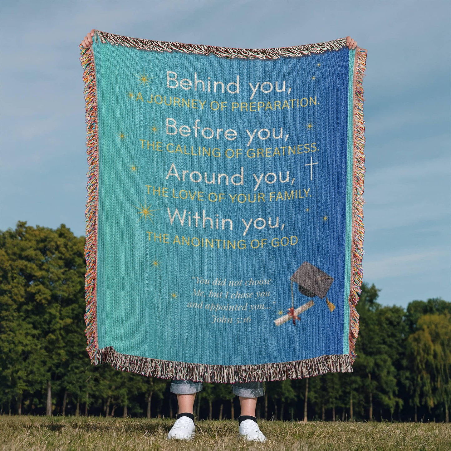 "Appointed for Greatness" Graduation Blessing Blanket