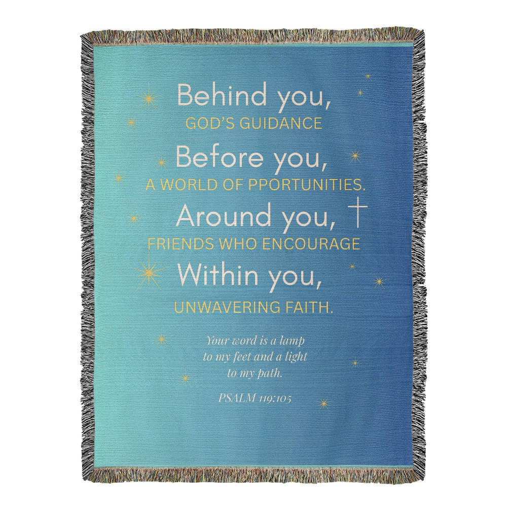 Guided by Faith Throw Blanket