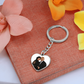 Graphic Heart with Curb Keychain Attachment  - Brazeltons