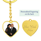 Graphic Heart with Curb Keychain Attachment  - Brazeltons