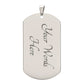 Guardian Angel Dog Tag Necklace