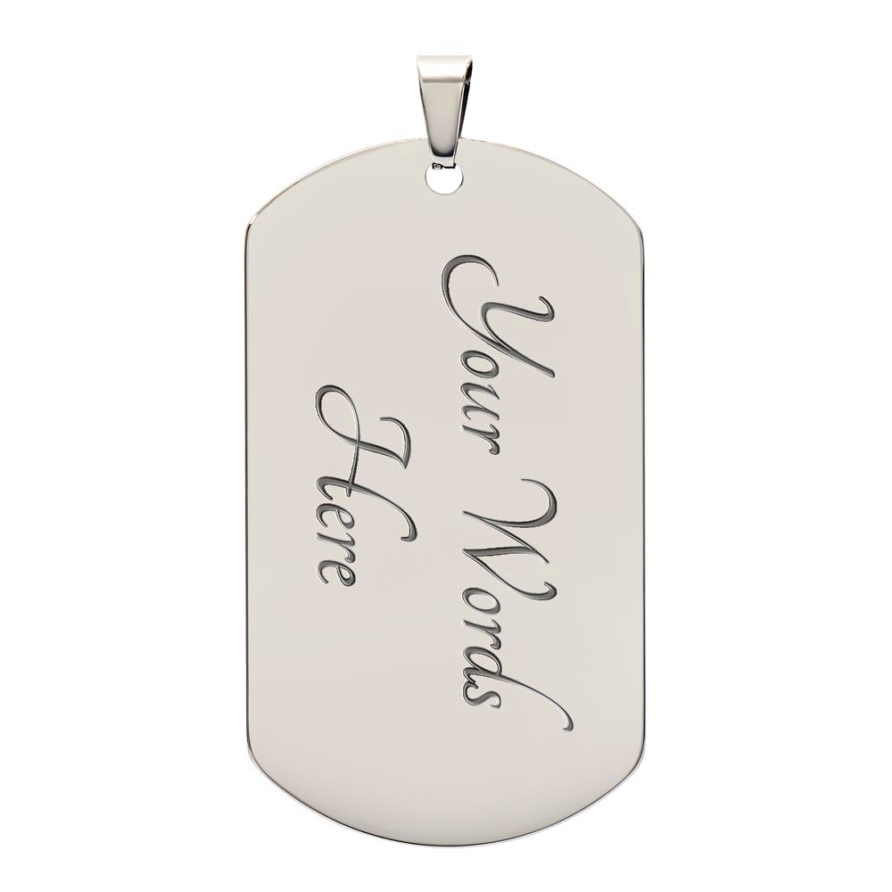 Guardian Angel Dog Tag Necklace