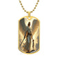 Guardian Angel Dog Tag Necklace