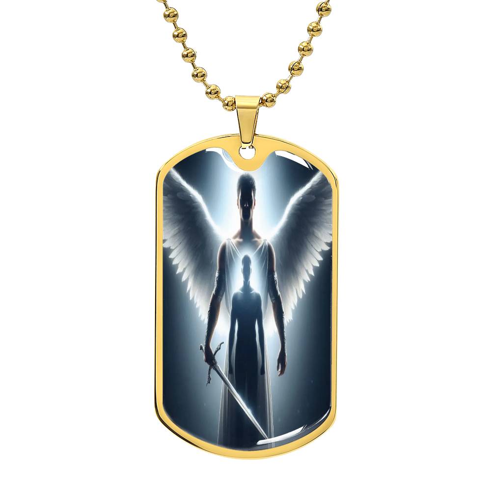 "Guardian Angel" Military Dog Tag