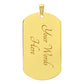 Guardian Angel Dog Tag Necklace