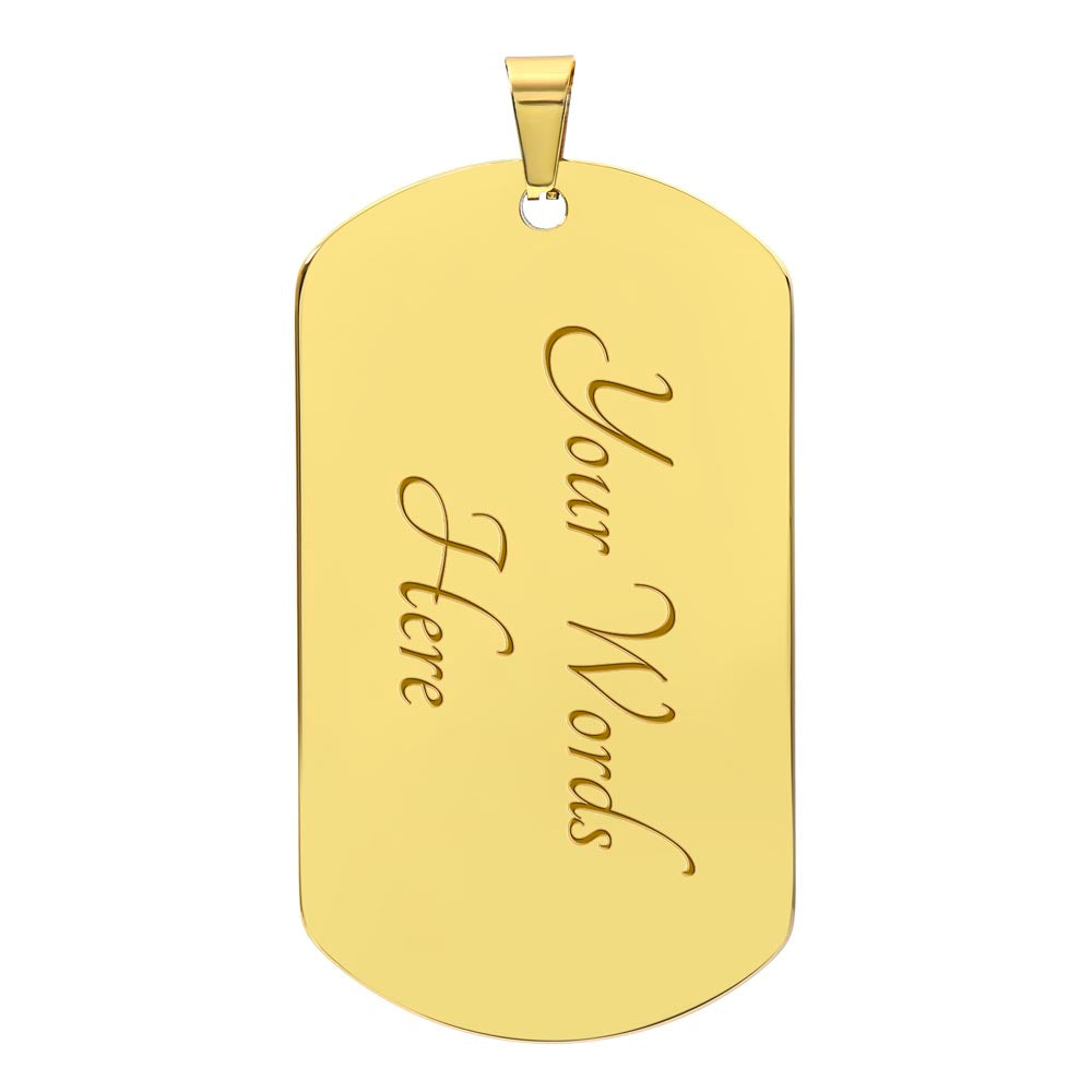 Guardian Angel Dog Tag Necklace