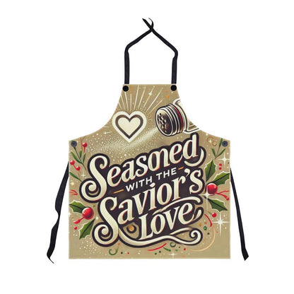 Christmas Apron - Seasoned With the Savior's Love