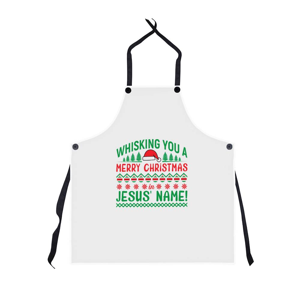 Whisking You a Merry Christmas in Jesus' Name! Apron