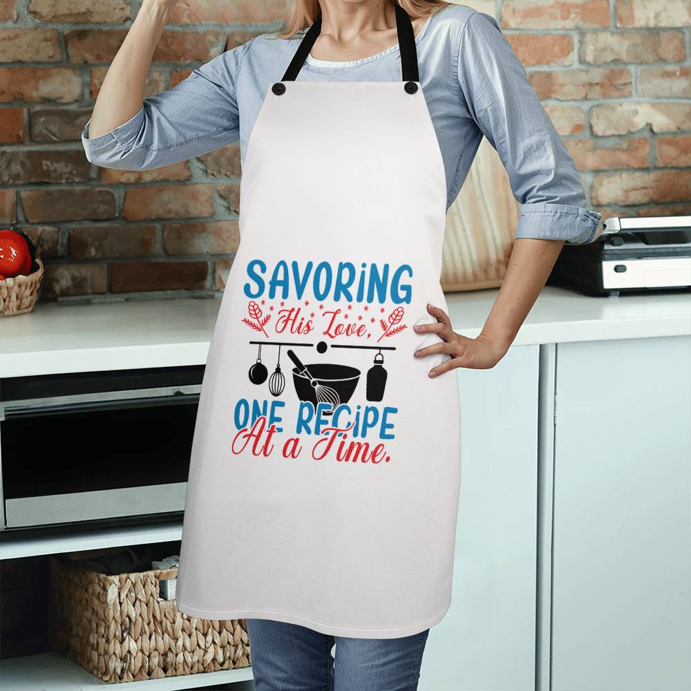 "Savoring His Love, One Recipe at a Time" Apron