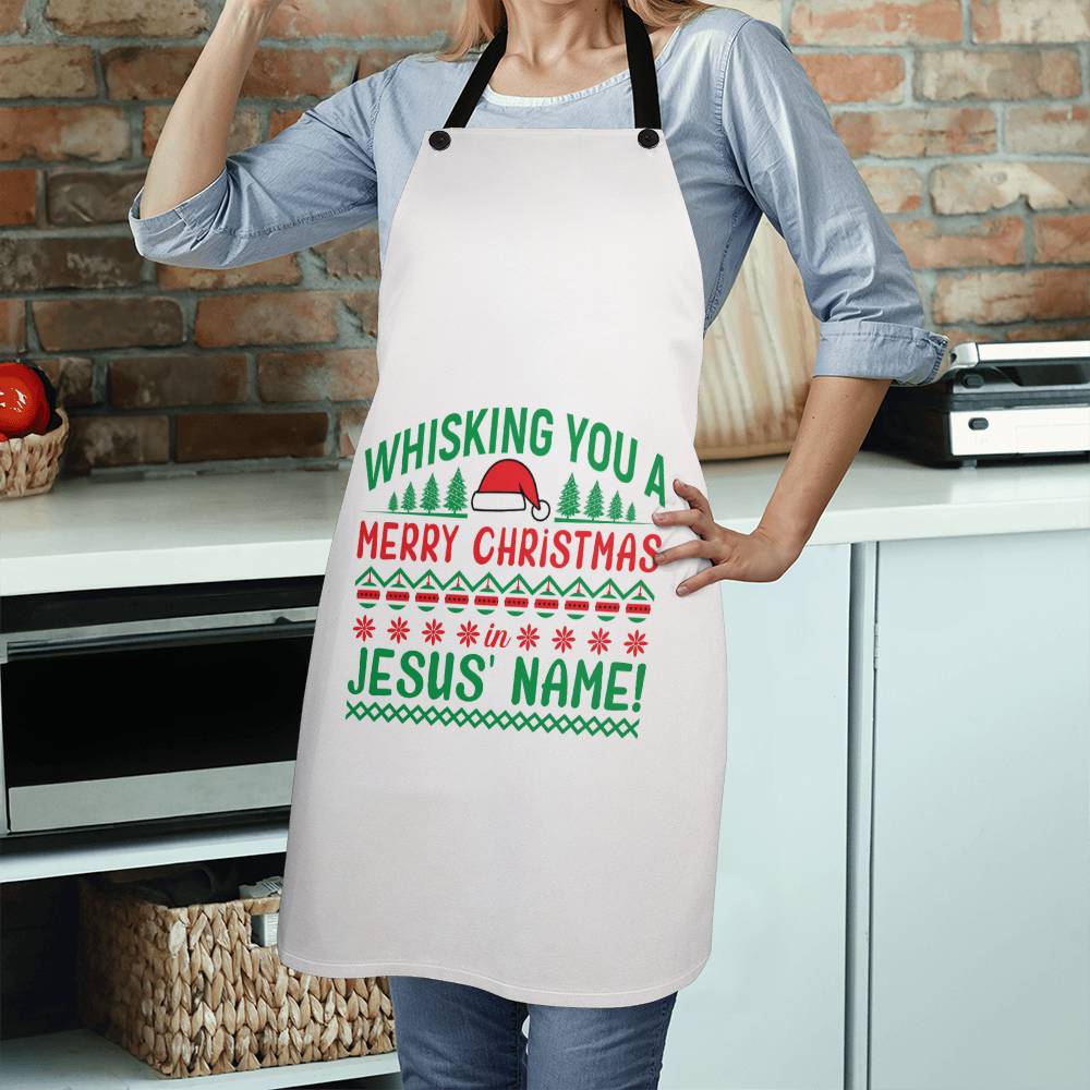 Whisking You a Merry Christmas in Jesus' Name! Apron