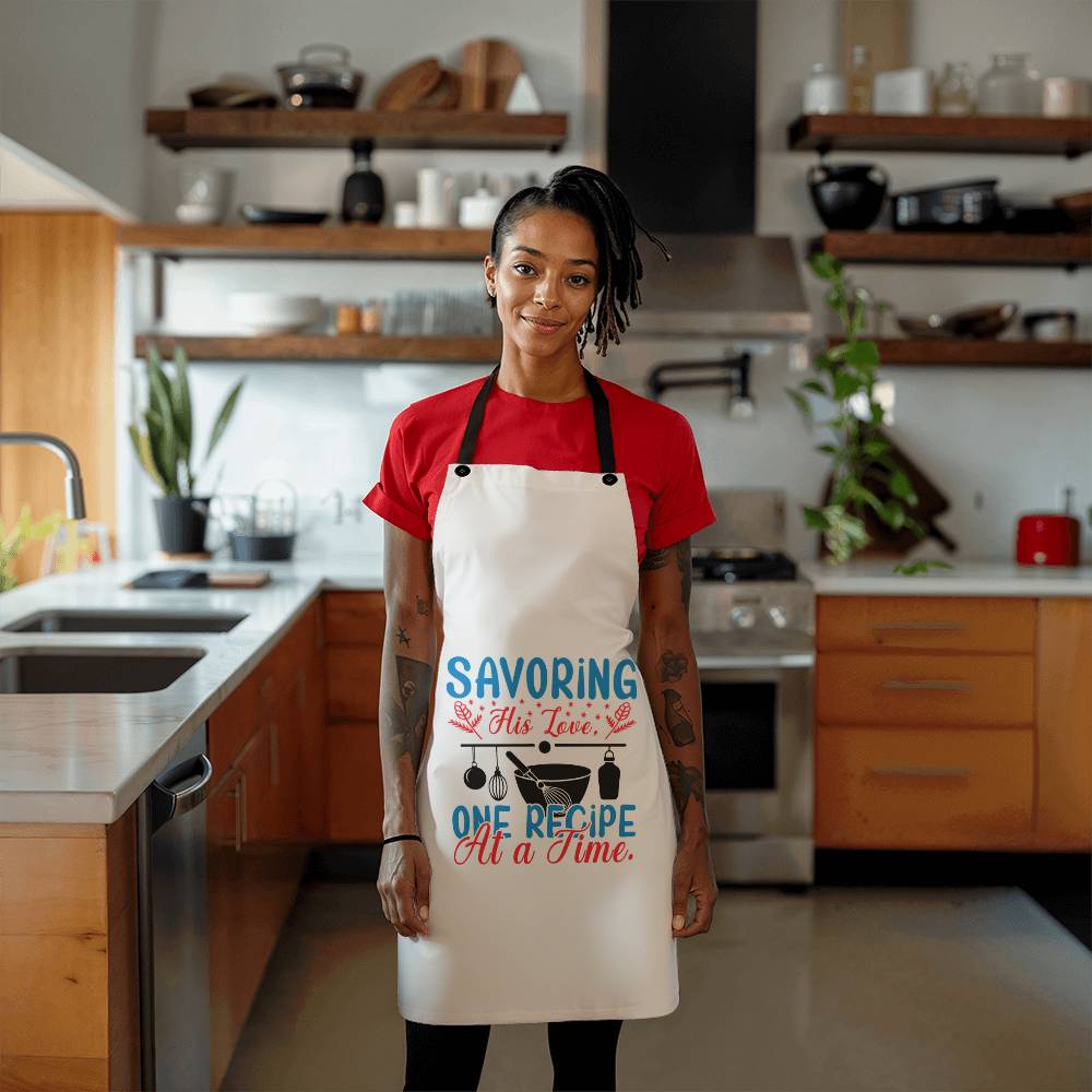 "Savoring His Love, One Recipe at a Time" Apron