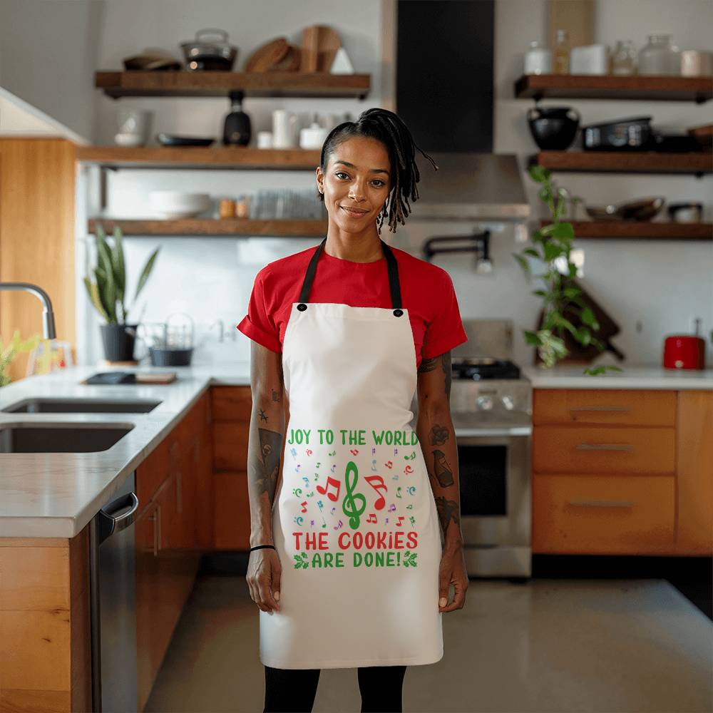 "Joy to the World, The Cookies Are Done!" Apron