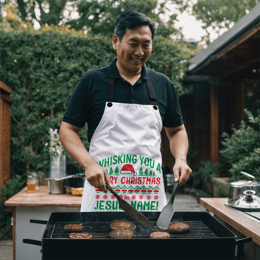 Whisking You a Merry Christmas in Jesus' Name! Apron