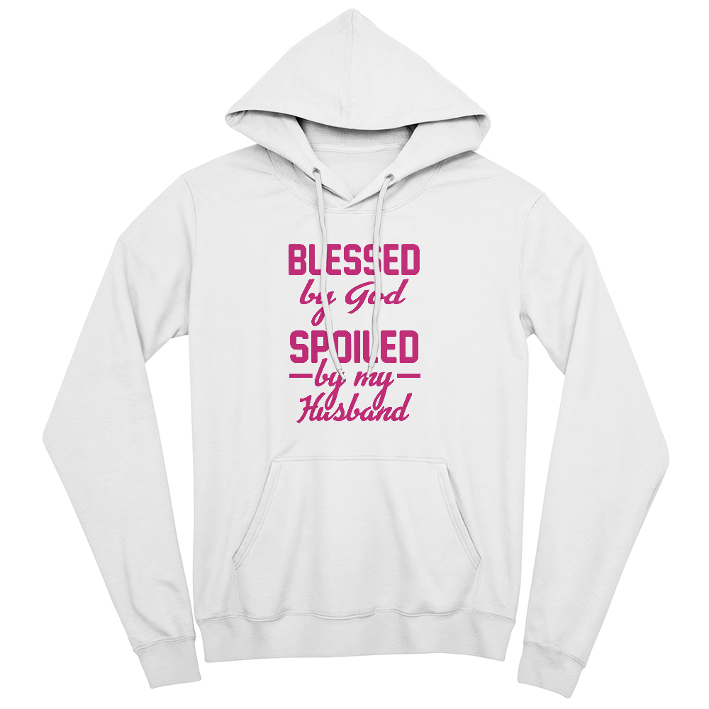 "Blessed by God, Spoiled by My Husband" Hoodie