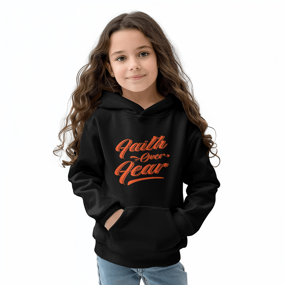 Faith over Fear Kids Hoodie