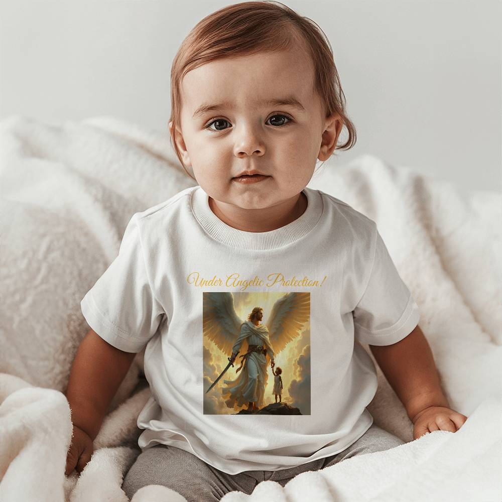 "Under Angelic Protection" Baby T-Shirt