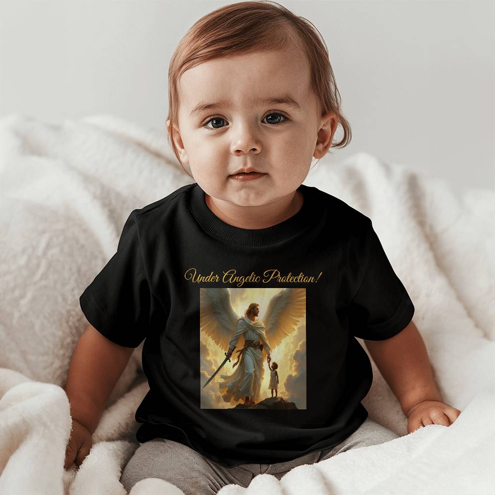 "Under Angelic Protection" Baby T-Shirt