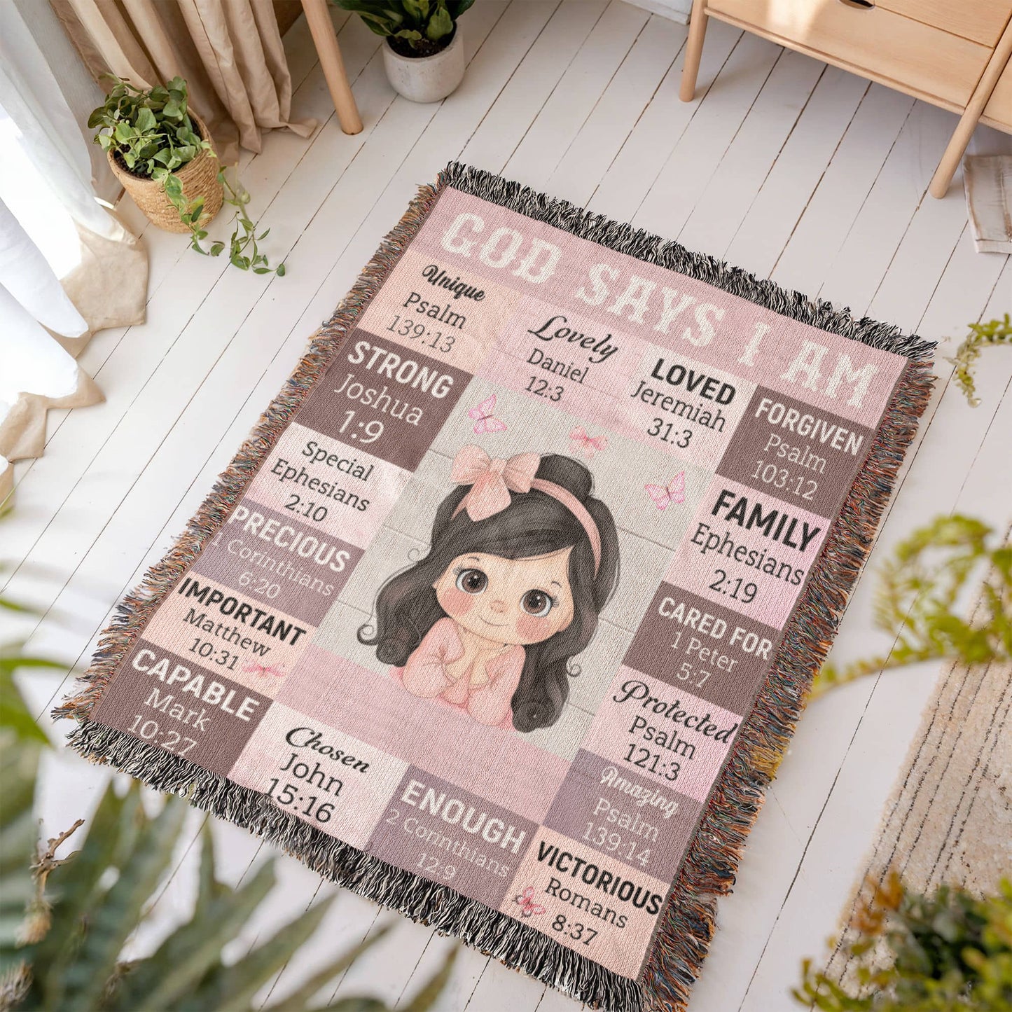 "God Says I Am" Inspirational Blanket