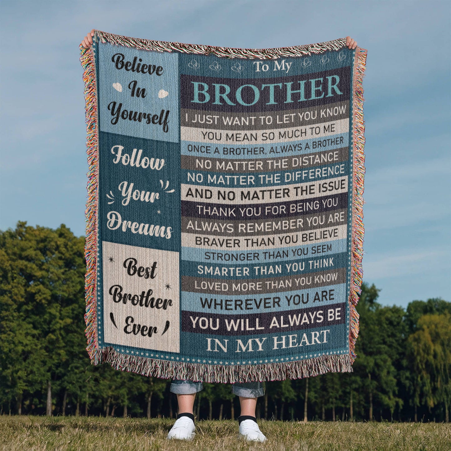 "To My Brother" Inspirational Blanket