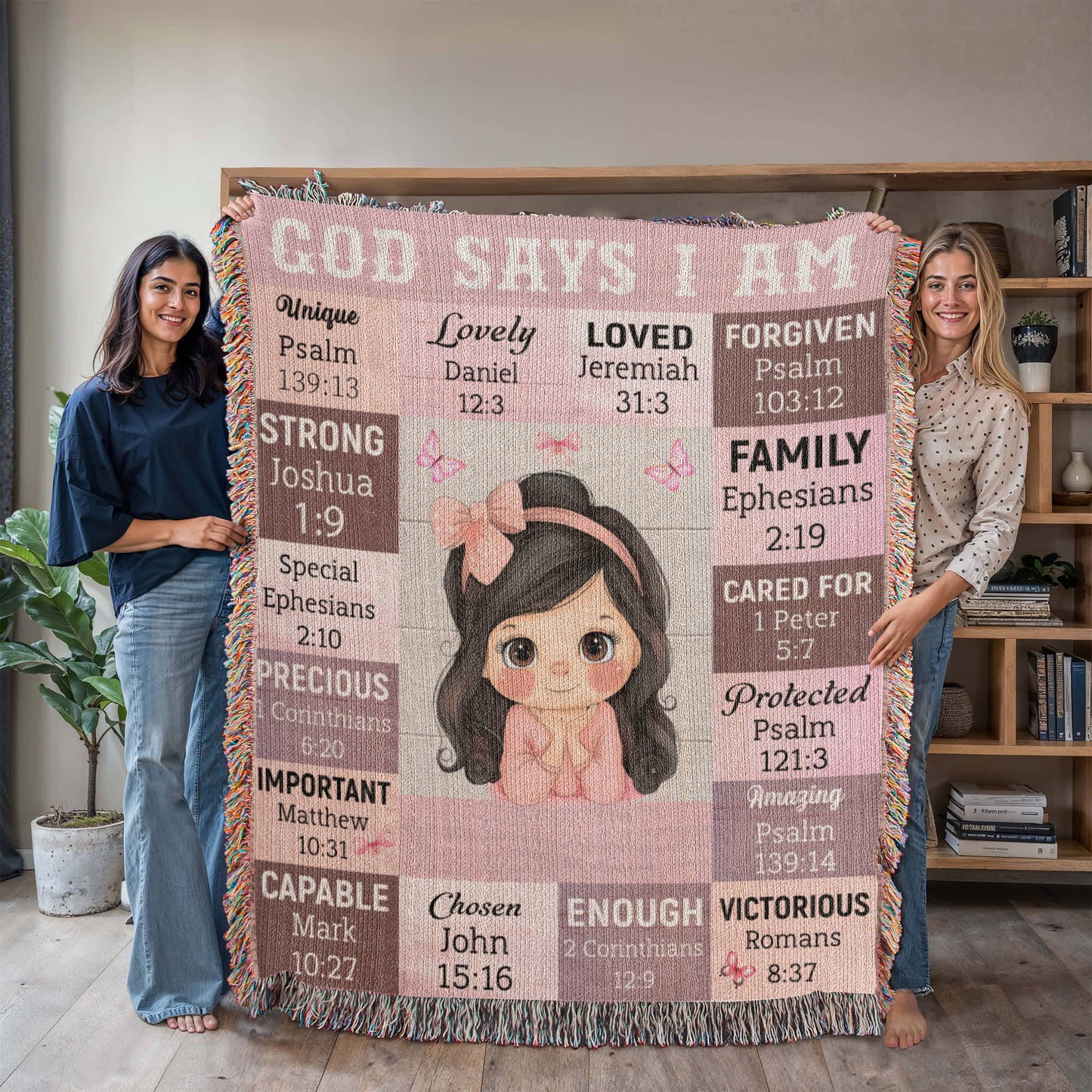 "God Says I Am" Inspirational Blanket