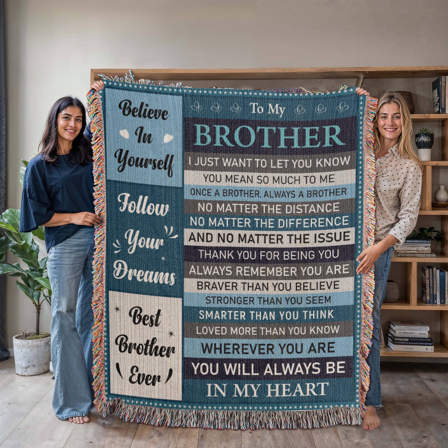 "To My Brother" Inspirational Blanket