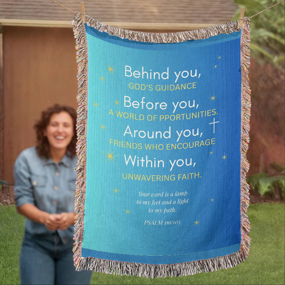 Guided by Faith Throw Blanket